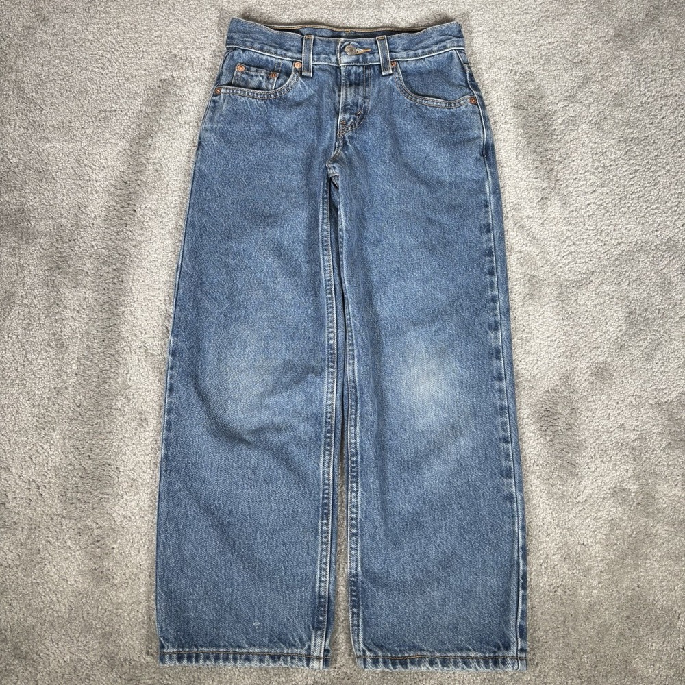 Vintage Levis 550 Jeans Youth Boys 9 24x23 Relaxed Fit Blue Denim Cotton 2002